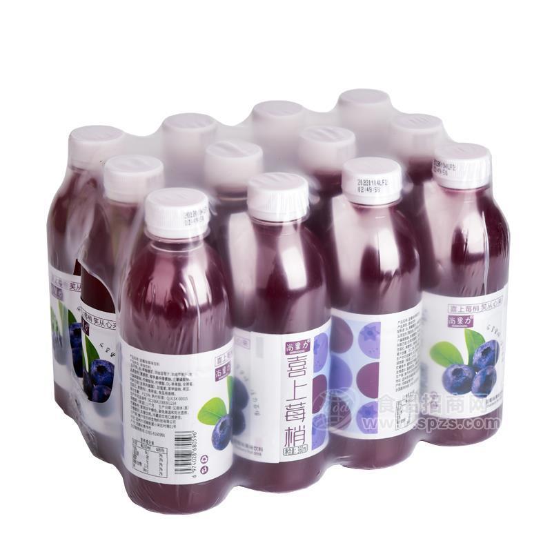 ·尚果力喜上莓梢蓝莓味果味饮料招商360ml×12瓶 