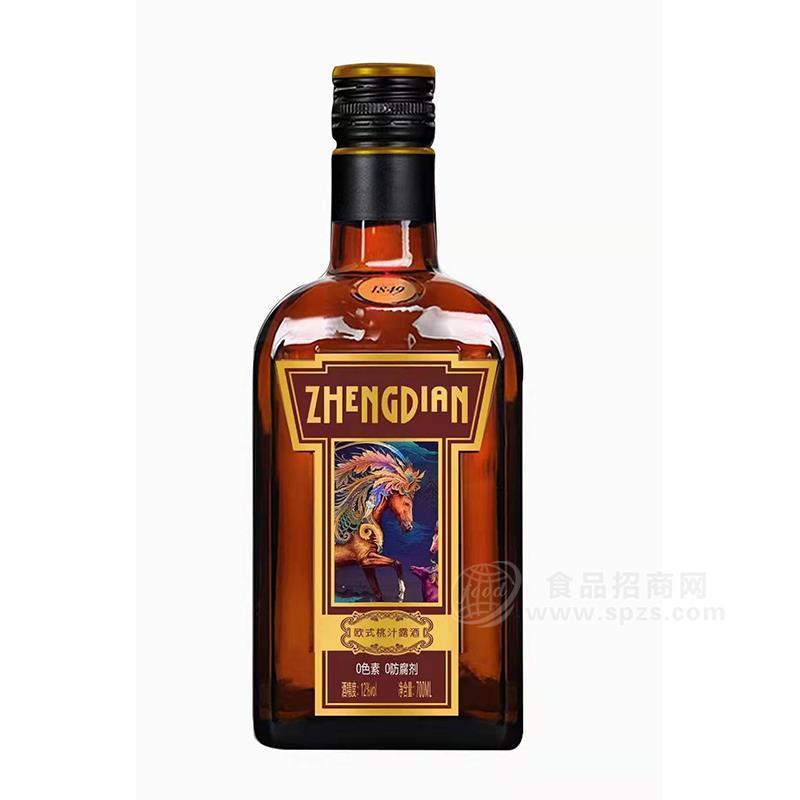 正典欧式桃汁露酒12%vol瓶装招商700ml