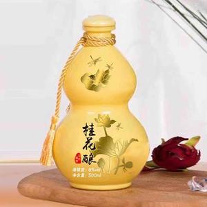 桂花酿果酒8%vol葫芦瓶果酒瓶装招商500m