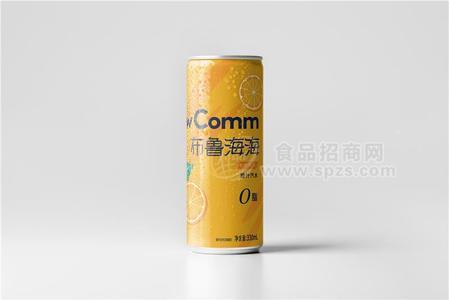 布鲁海海上海风味橙汁汽水330ml