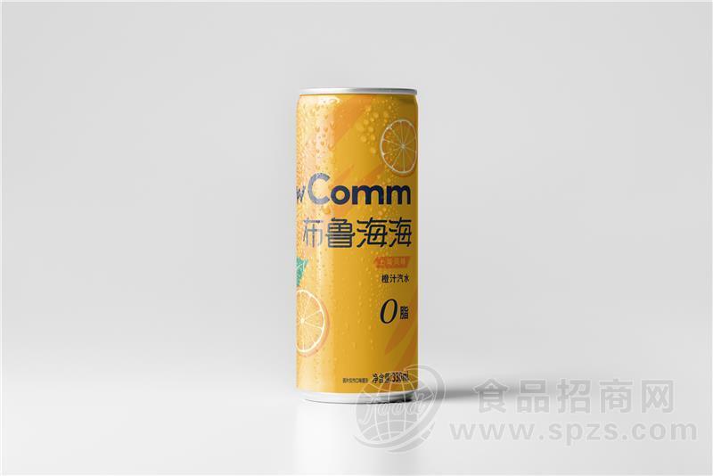 布鲁海海上海风味橙汁汽水330ml