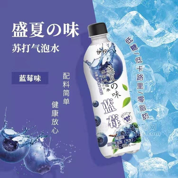 伊檸藍莓味蘇打氣泡水480ml