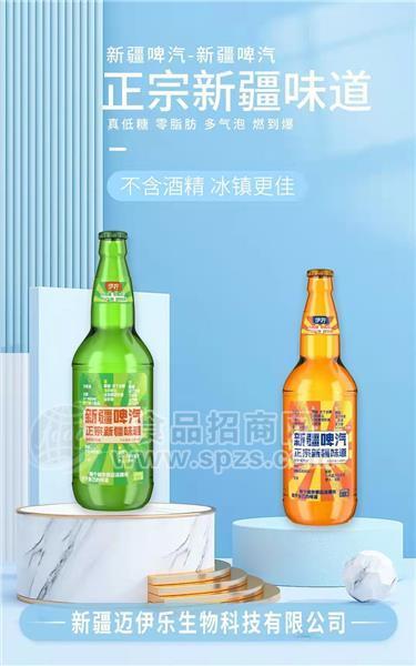 伊檸啤汽新疆汽水玻璃瓶裝500ml