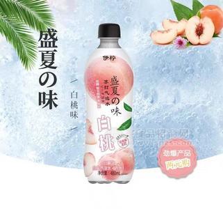 伊檸蘇打氣泡水白桃味汽水480ml