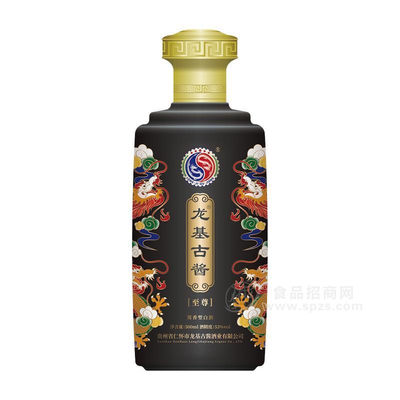 龙基古酱至尊 酱香型白酒 500mL