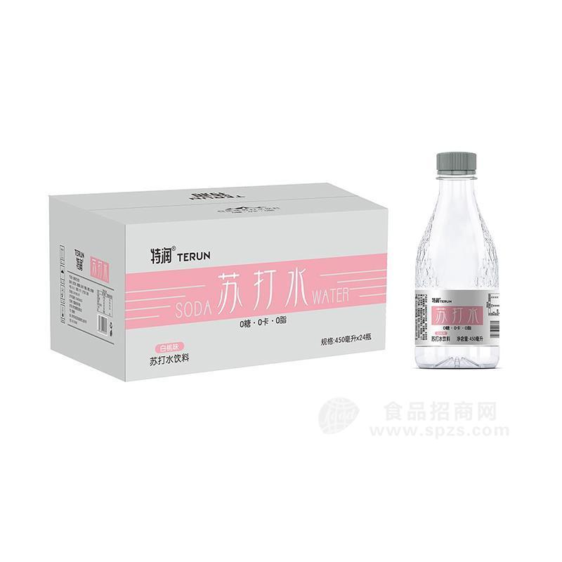 特潤白桃味蘇打水飲料450mlx24瓶