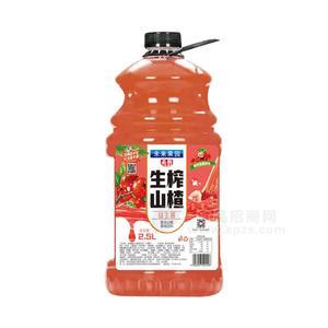 未來果園生榨山楂益生菌復合山楂果味飲料招商2.5L