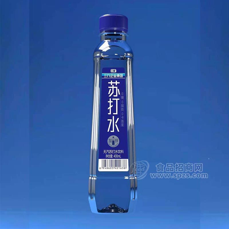 三鯨無汽蘇打水飲料招商400ml