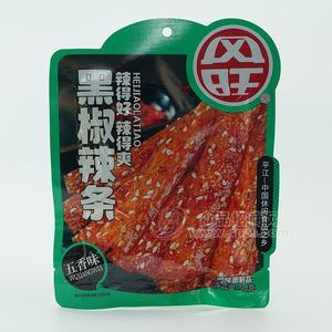 风旺五香味黑椒辣条调味面制品袋装招商90g