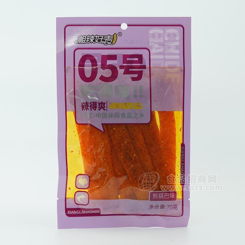 湘辣好麦05号煎锅巴味辣条休闲食品70g