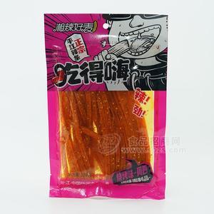 湘辣好麥吃得嗨燒烤味周四辣條休閑食品130g