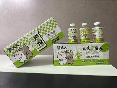 熊XX多肉茶果汁青桔檸檬飲料箱裝