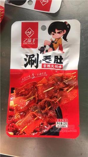 乙搽子素毛肚香辣火锅味袋装素毛肚魔芋1元产品