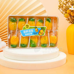 丰味日记菠萝造型棒棒软糖凝胶糖果招商125g