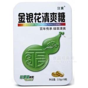 江爽金银花清爽糖/零食糖果/好吃/润喉糖/浙江温州