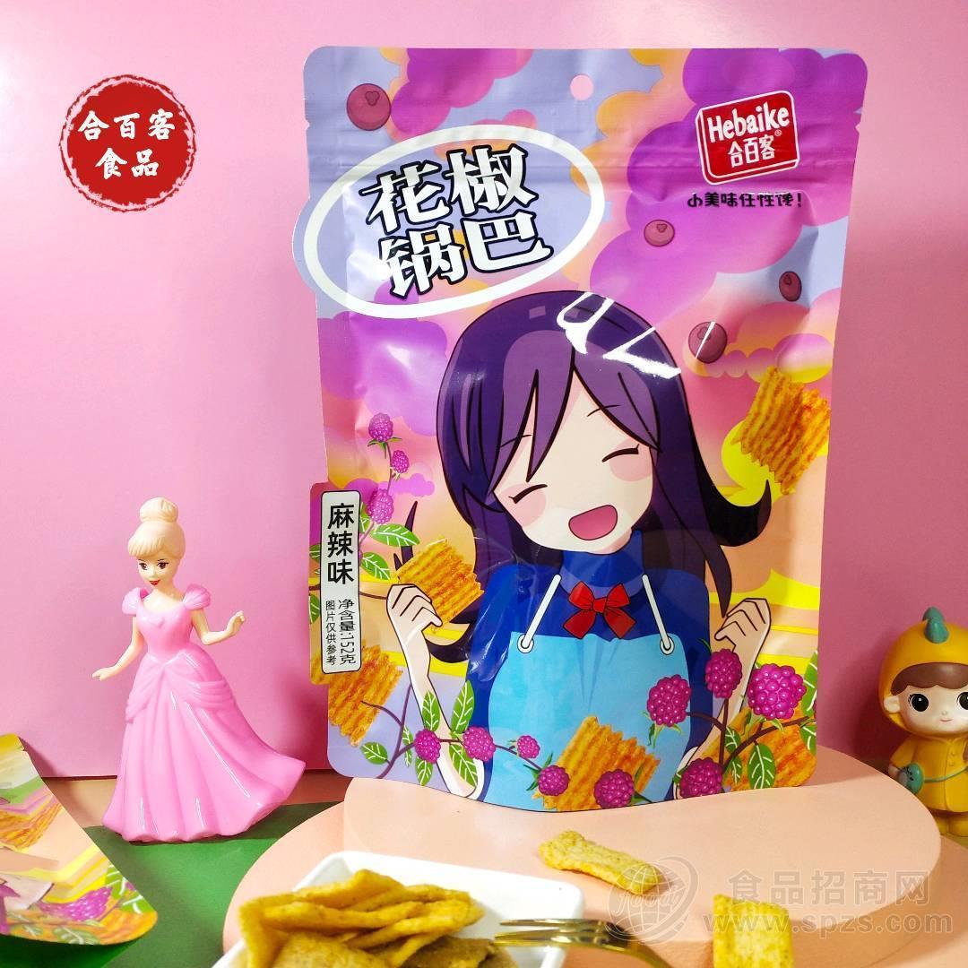 合百客花椒锅巴麻辣味152g休闲零食