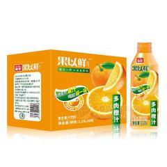 椰泰果以鲜多肉橙汁复合果汁饮料招商1.25Lx6瓶