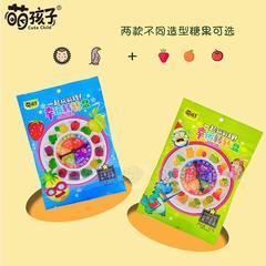 萌孩子幸运转转盘水果果汁软糖儿童糖果42g