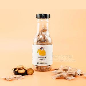 百罗萨海盐柠檬味小圆饼干独立小包装饼干招商308g