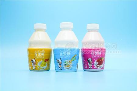 優(yōu)果樹水果牛奶酸奶飲料乳酸菌飲品專利產(chǎn)品招商450ml