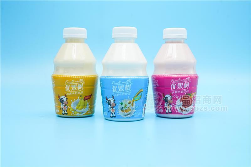 優(yōu)果樹水果牛奶飲品果味飲料壇裝飲料乳飲料450ml