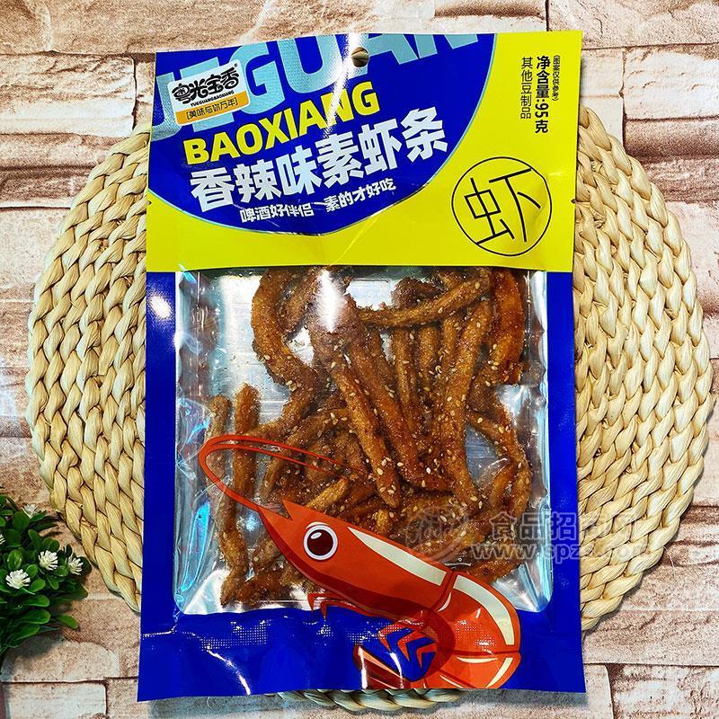 粵光寶香香辣味素蝦條素食豆制品95g