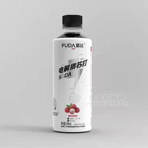 富达荔枝海盐味电解质苏打水450ml