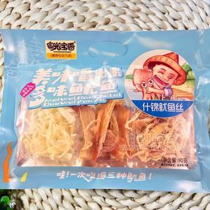 粵光寶香什錦魷魚絲魚干魚絲休閑食品90g