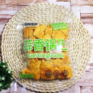 粵光寶香蒜香鍋巴膨化食品160g