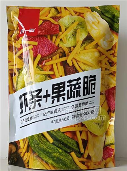 呂一鳴 蝦條 果蔬脆280g 真空袋裝