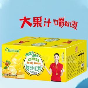 我们的18岁蜂蜜柠檬风味饮料大果汁610mlx15杯