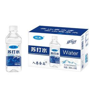 入巷食品峴泉無蔗糖弱堿蘇打水招商350ml×24瓶