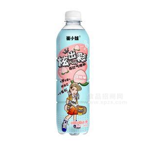 崔小妹炫出彩白桃味蘇打氣泡水瓶裝招商480ml