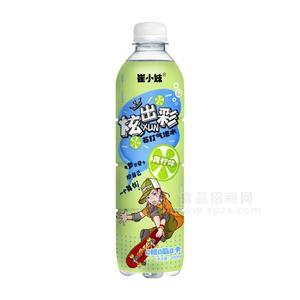崔小妹炫出彩青柠味苏打气泡水瓶装招商480ml