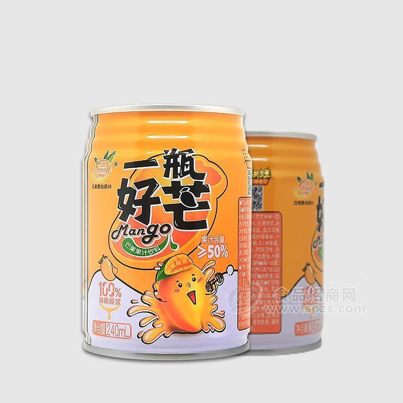 一瓶好芒芒果果汁飲料240ML