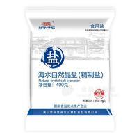 海瑩海水自然晶鹽精制鹽食用鹽招商400g