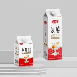 宜樂(lè)多黃桃燕麥發(fā)酵酸奶飲品458g
