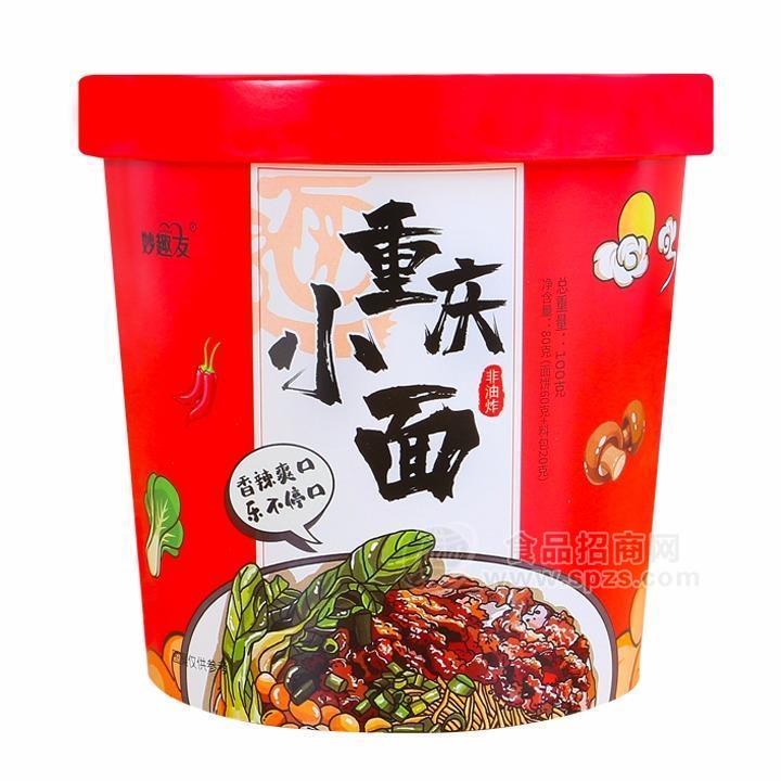 妙趣友重慶小面100g/桶非油炸方便速食沖泡面