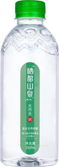 硒都山泉瓶裝飲用水380ml 小瓶飲用水