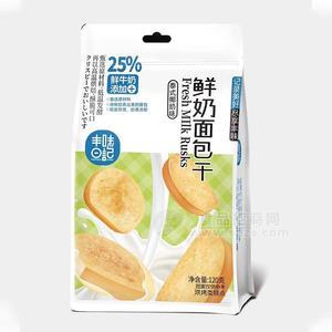 豐味日記鮮奶面包干烘焙食品糕點120g