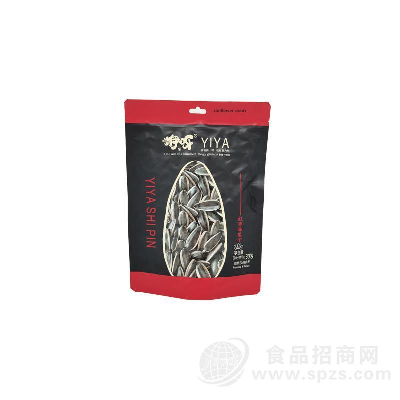 300g咿呀红枣味瓜子大颗粒葵花籽健康炒货休闲零食