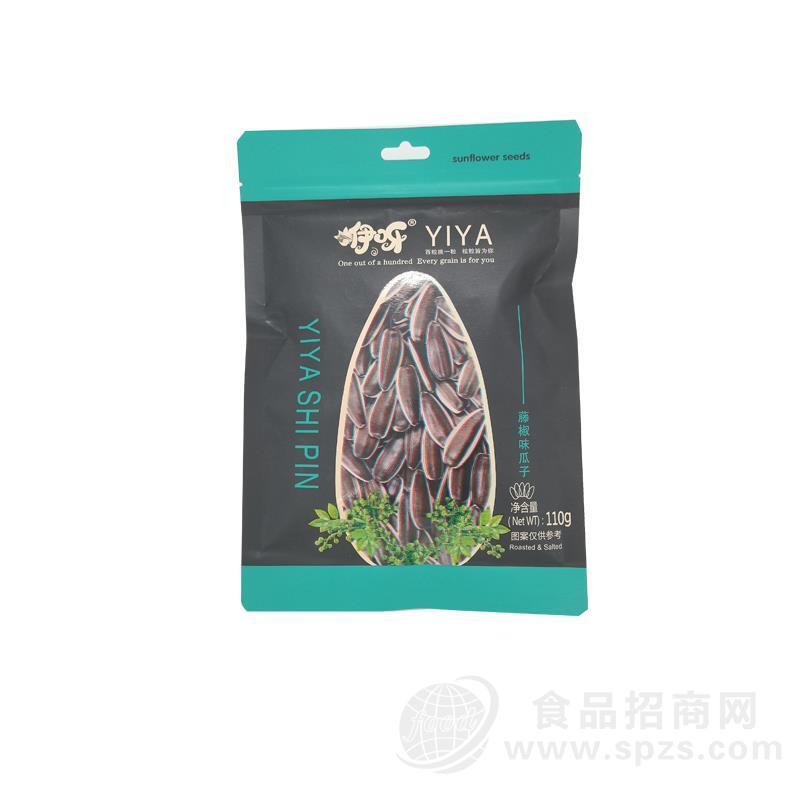 110g咿呀藤椒味瓜子大颗粒葵花籽健康炒货休闲零食