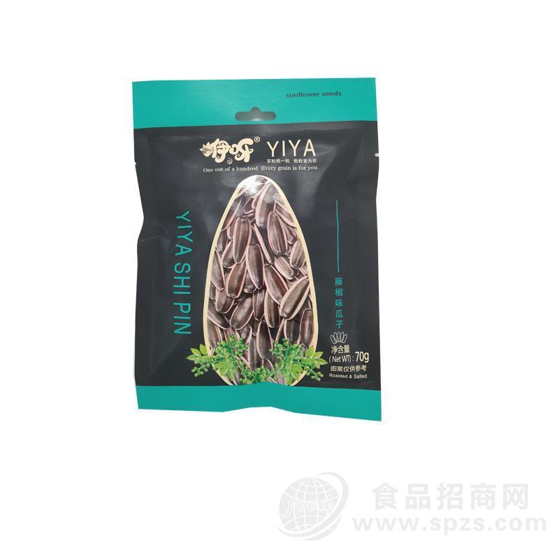 70g咿呀藤椒味瓜子大颗粒葵花籽健康炒货休闲零食