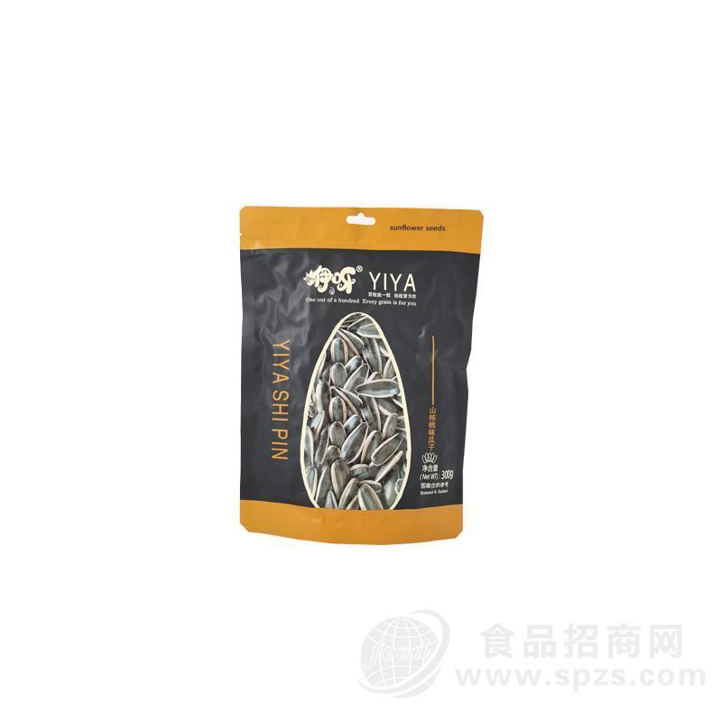 300g咿呀山核桃味瓜子大颗粒葵花籽健康炒货休闲零食