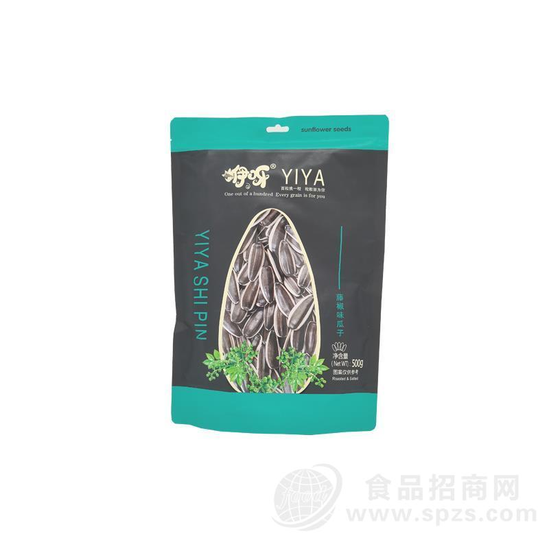 500g咿呀藤椒味瓜子大颗粒葵花籽健康炒货休闲零食