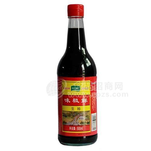 口珍味极鲜生抽调味品500ml