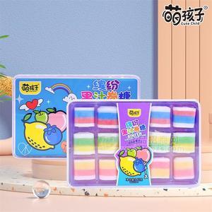 萌孩子混合水果味果汁卷糖休闲糖果142g