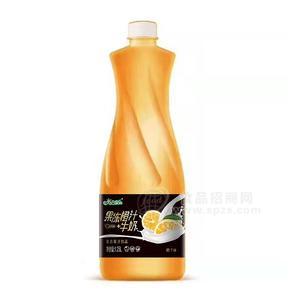 光合果樂果凍橙汁牛奶復合果汁飲品果汁飲料瓶裝招商1250ml