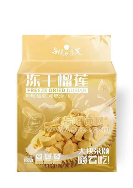 每開顏笑榴蓮凍干60g/袋