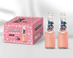炫気冰峰汽水 白桃樱桃味气泡水实物图招商325ml